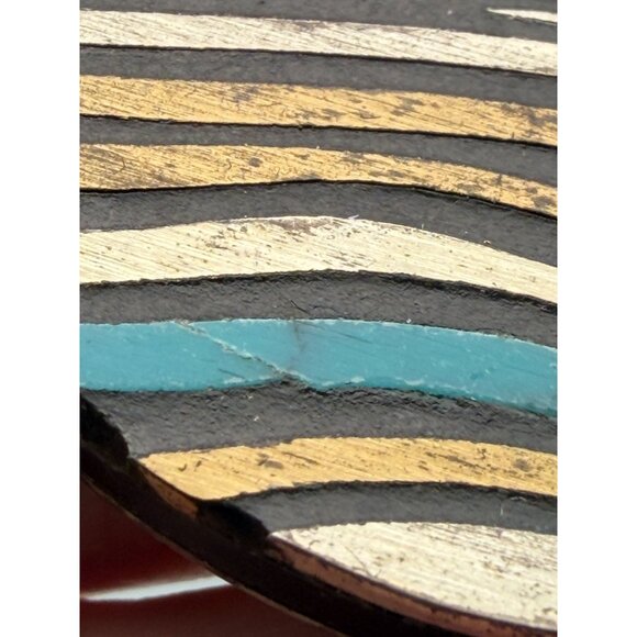 Vintage Taxco Fish Brooch Toño Sterling Silver Mixed Metal Turquoise  READ - Picture 4 of 9